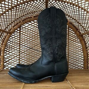 Ariat Men's Fearless Black Leather Cowboy Boots Size 10 D